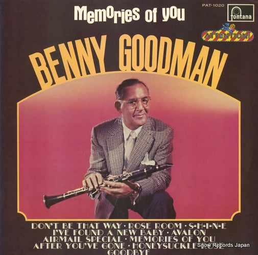 GOODMAN, BENNY memories of you benny goodman PAT-1020