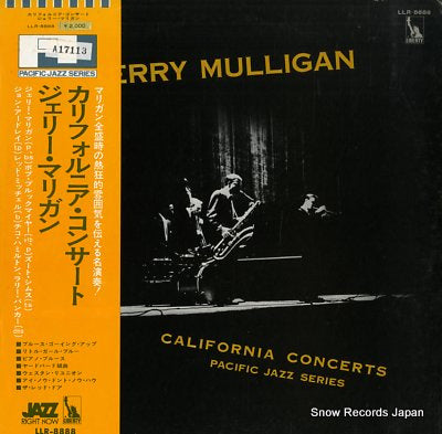MULLIGAN, GERRY califorinia concerts LLR-8888