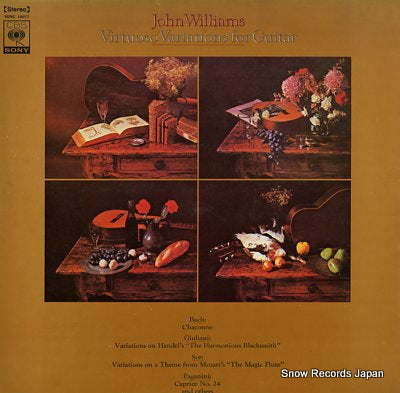 WILLIAMS, JOHN virtuoso variations for guitar SONC10077