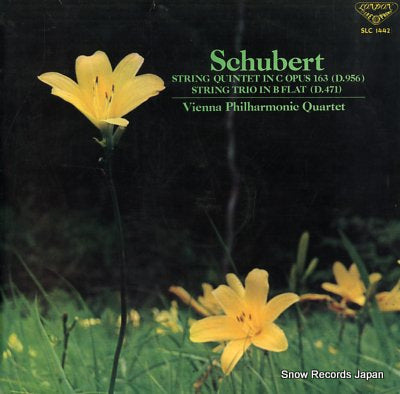 VIENNA PHILHARMONIC QUARTET schubert; string quintet in c opus 163 SLC1442