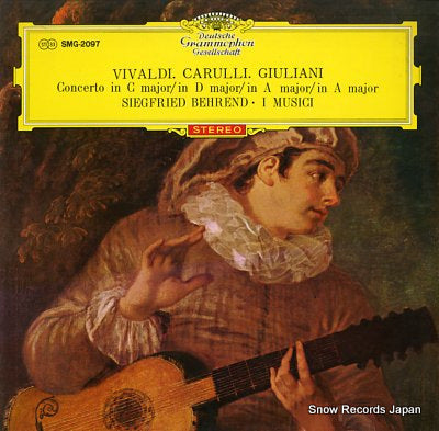 BEHREND, SIEGFRIED vivaldi; concerto in c major/in d major SMG-2097