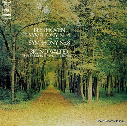 WALTER, BRUNO beethoven; symphony no.4 & no.8 SOCL55