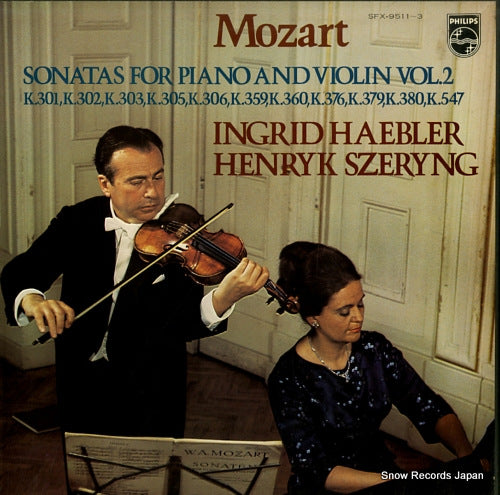 HAEBLER, INGRID, AND HENRYK SZERYNG mozart; sonatas for piano and violin vol.2 SFX-9511-3
