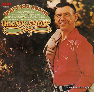 SNOW, HANK that's you and me RCA-5192