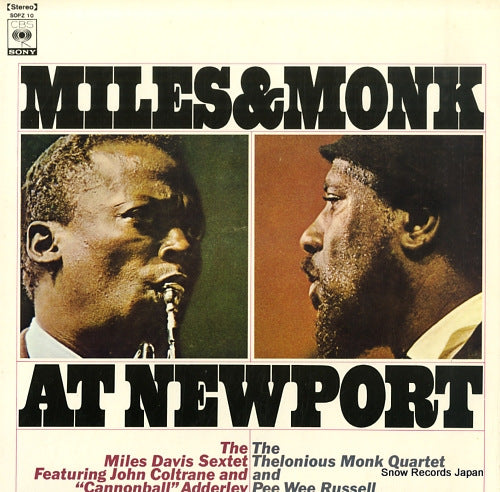 DAVIS, MILES, AND THELONIOUS MONK miles & monk at newport SOPZ10