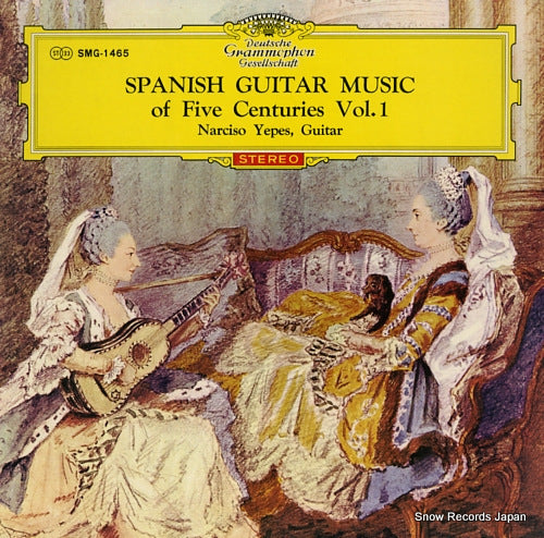 YEPES, NARCISO spanish guitar music of five centuries vol.1 SMG-1465