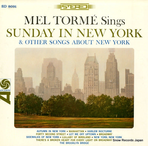 TORME, MEL sunday in new york P-6131A