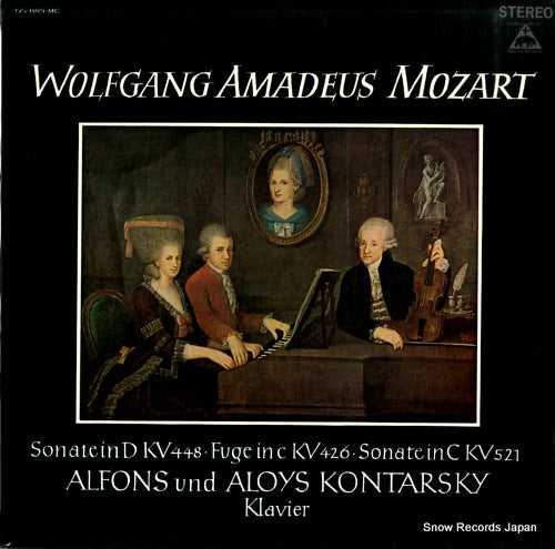 ALFONS UND ALOYS KONTARSKY mozart; sonate in d kv448, fuge in c kv426, sonate in c kv521 OS-889-MC
