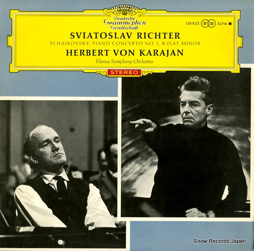 RICHTER, SVIATOSLAV tchaikovsky; piano concerto no.1, b flat minor SLPM-138822