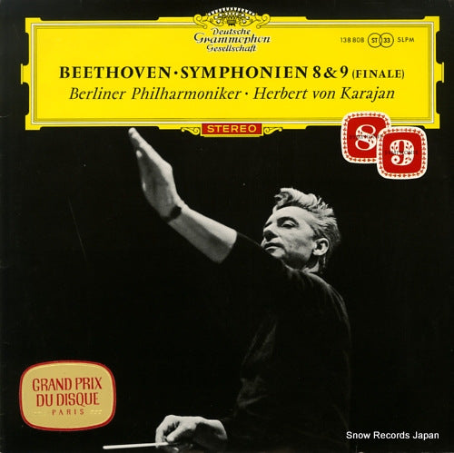 KARAJAN, HERBERT VON beethoven; ix.symphonie, symphonien 8&9(finale) SLPM138808