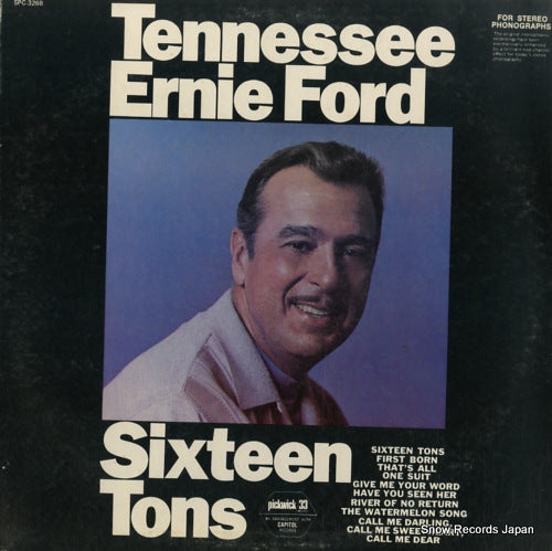 FORD, TENNESSEE ERNIE sixteen tons SPC-3268