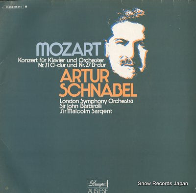 SCHNABEL, ARTUR mozart; konzert fur klavier und orchester nr.21c-dur und nr.27b-dur 1C053-01341M