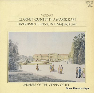 MEMBERS OF THE VIENNA OCTET mozart; clarinet quintet in a major k.581 K18C-8261
