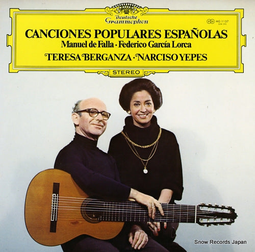 BERGANZA, TERESA canciones populares espanolas MG1137
