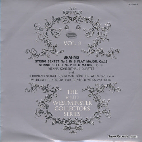 VIENNA KONZERTHAUS QUARTET vol.8 / brahms; string sextet no.1 op.18 SET6018