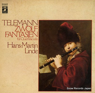 LINDE, HANS-MARTIN telemann; zwolf fantasien fur querflote solo EAC-80186