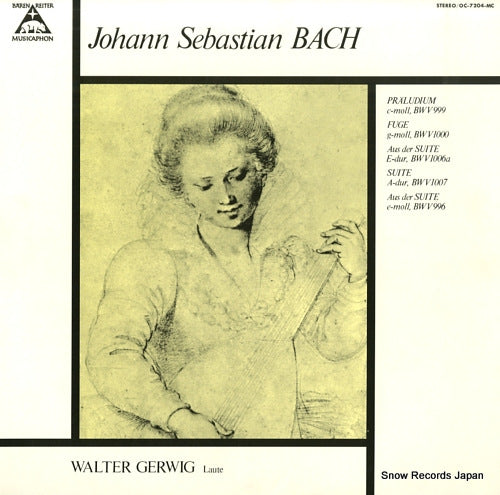 GERWIG, WALTER bach; praludium c-moll, bwv999 OC-7204-MC