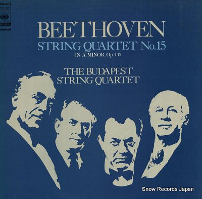 BUDAPEST STRING QUARTET, THE beethoven; string quartet no.15 in a minor, op.132 SONC10290