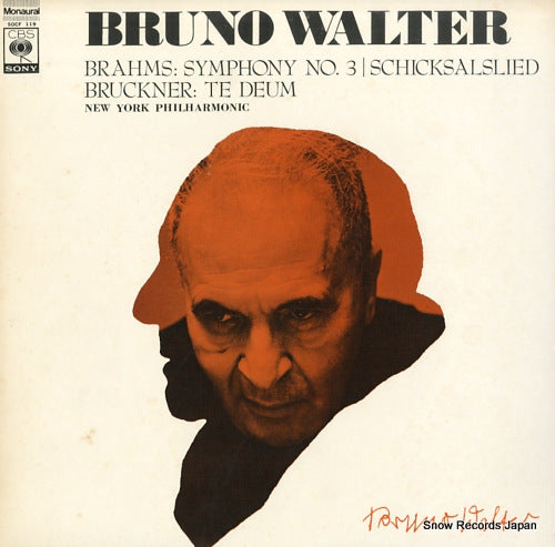WALTER, BRUNO brahms; symphony no.3 / schicksalslied SOCF119