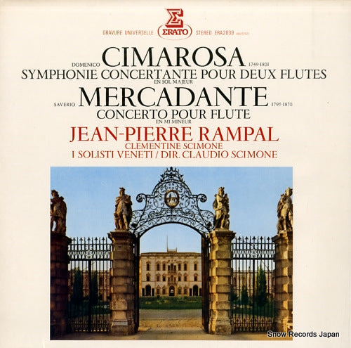 RAMPAL, JEAN-PIERRE mercadante; concerto pour flute et orchestre a cordes ERA-2039