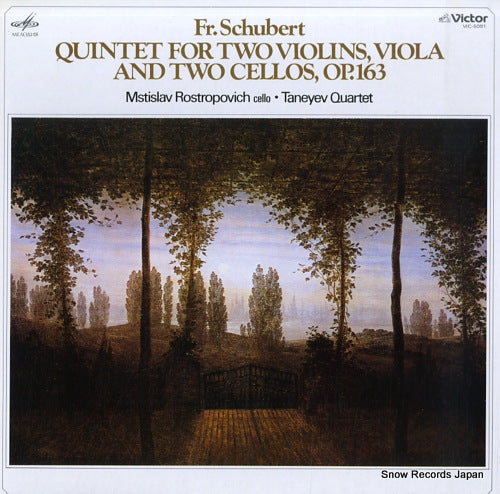 ROSTROPOVICH, MSTISLAV schubert; quintet for two violins, viola and two cello VIC-5091