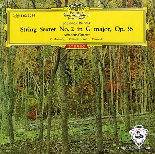 AMADEUS QUARTET brahms; string sextet no.2 SMG-2074