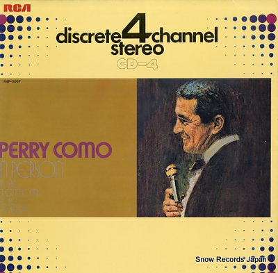 COMO, PERRY perry como in person at the international hotel las vegas R4P-5007