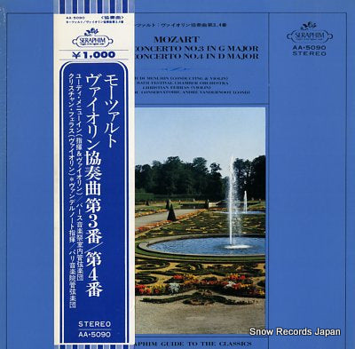 MENUHIN, YEHUDI mozart; violin concerto no.3 in g major / no.4 in d major AA.5090