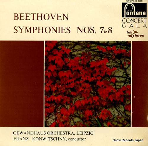 KONWITSCHNY, FRANZ beethoven; symphonies nos.7 & 8 SFON-10505