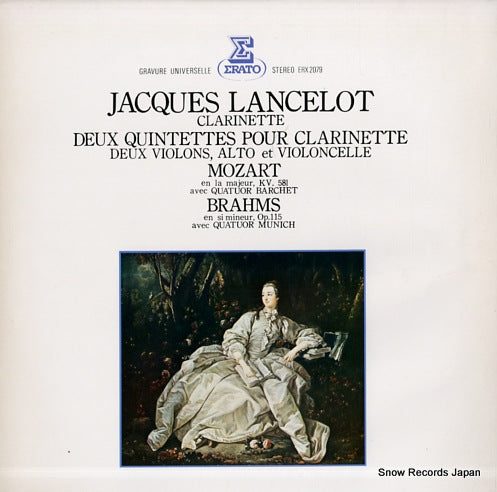 LANCELOT, JACQUES mozart & brahms; deux quintettes pour clarinette ERX-2079