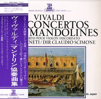 SCIMONE, CLAUDIO vivaldi; les concertos pour mandolines ERX-2041