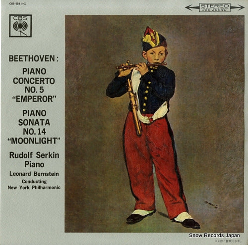 BERNSTEIN, LEONARD beethoven; piano concerto no.5 "emperor" OS-541-C