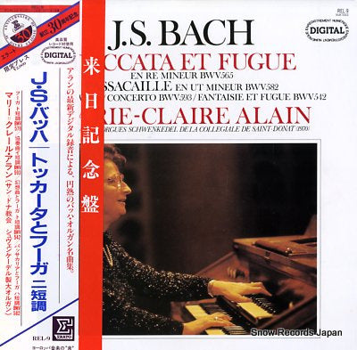 ALAIN, MARIE-CLAIRE bach; toccata et fugue en re mineur bwv565 REL-9