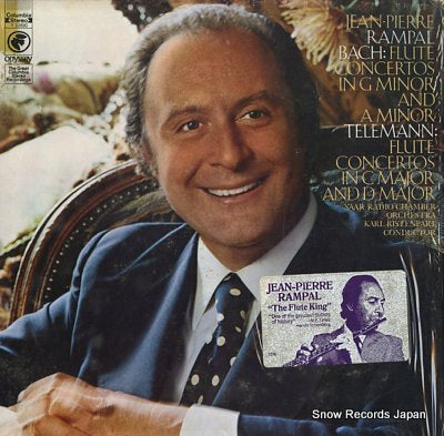 RAMPAL, JEAN-PIERRE bach; flute concertos in g minor and a minor Y32890