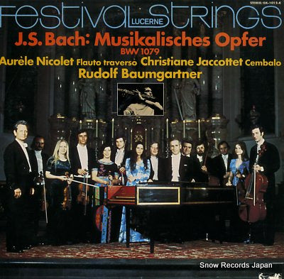 BAUMGARTNER, RUDOLF bach; musikalisches opfer bwv1079 OX-1012-K