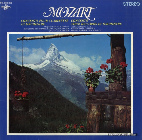 LANCELOT, JACQUES / PIERRE PIERLOT mozart; concerto pour clarinette et orchestre / concerto pour hautbois et orchestre OS-2145-RE