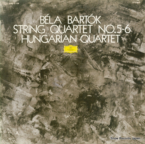 HUNGARIAN QUARTET bartok; string quartet no.5-6 SMG-2108