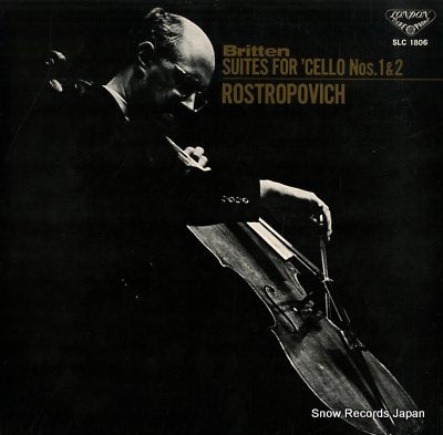 ROSTROPOVICH, MSTISLAV britten; suites for 'cello nos. 1&2 SLC1806