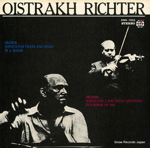OISTRAKH, DAVID franck; sonata for violin and piano in a major SMK-7603