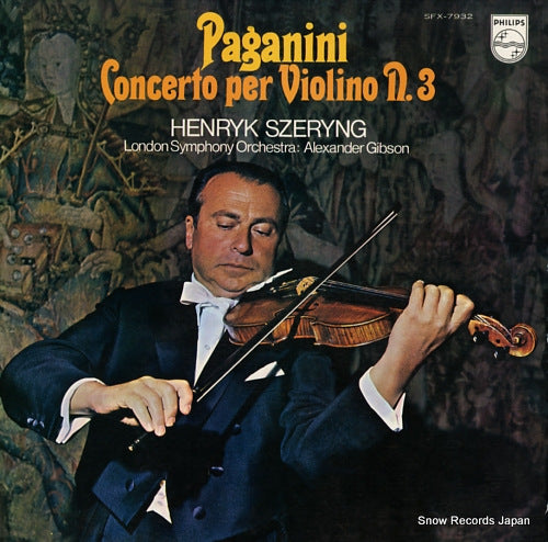 SZERYNG, HENRYK paganini; concerto per violino n.3 SFX-7932