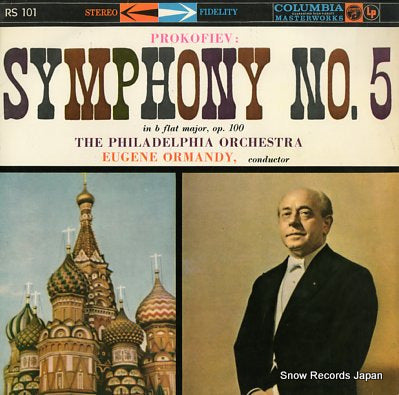 ORMANDY, EUGENE prokofiev; symphony no.5 RS101