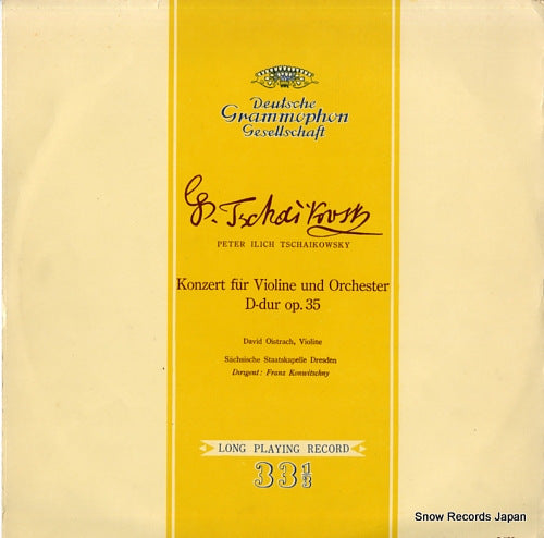 OISTRACH, DAVID tchaikovsky; konzaert fur violine und orchester d-dur op.35 LGM-3