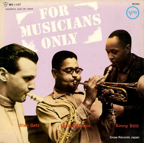 GETZ, STAN for musicians only MV-1107