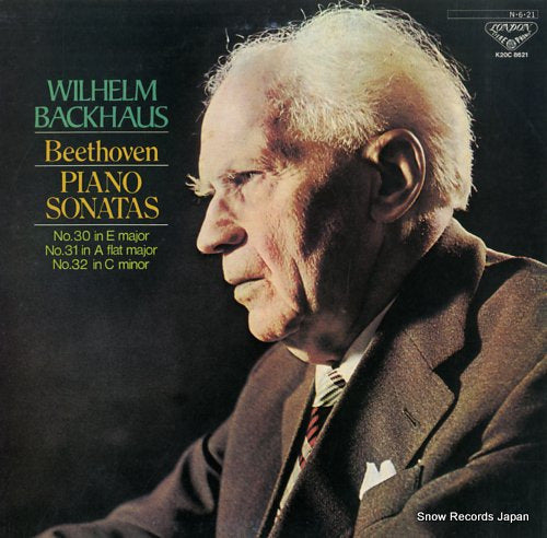 BACKHAUS, WILHELM beethoven; piano sonatas K20C-8621
