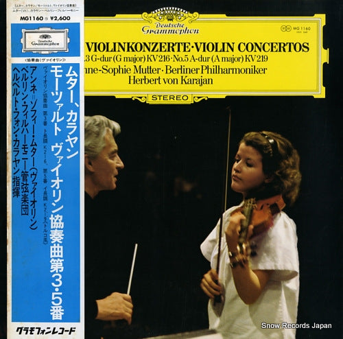 KARAJAN, HERBERT VON mozart; violinkonzerte no.3 g-dur kv216 MG1160