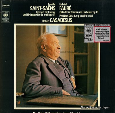 CASADESUS, ROBERT camille saint-saens & gabriel faure 61712