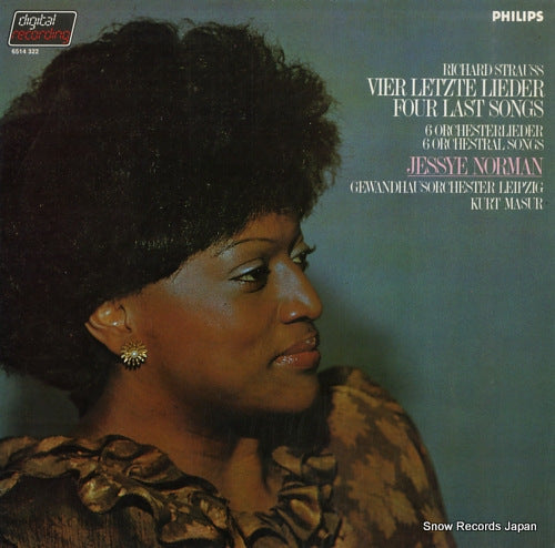 NORMAN, JESSYE strauss; vier letzte lieder four last songs 6514322