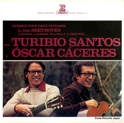 SANTOS, TURIBIO AND OSCAR CACERES musique pour deux guitares ERX-2403