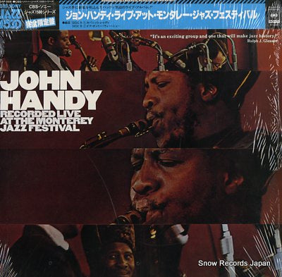 HANDY, JOHN recorded live at the monterey jazz festival 15AP559