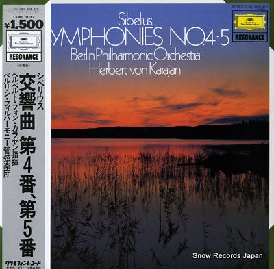 KARAJAN, HERBERT VON sibelius; symphonies no.4/5 15MG3077